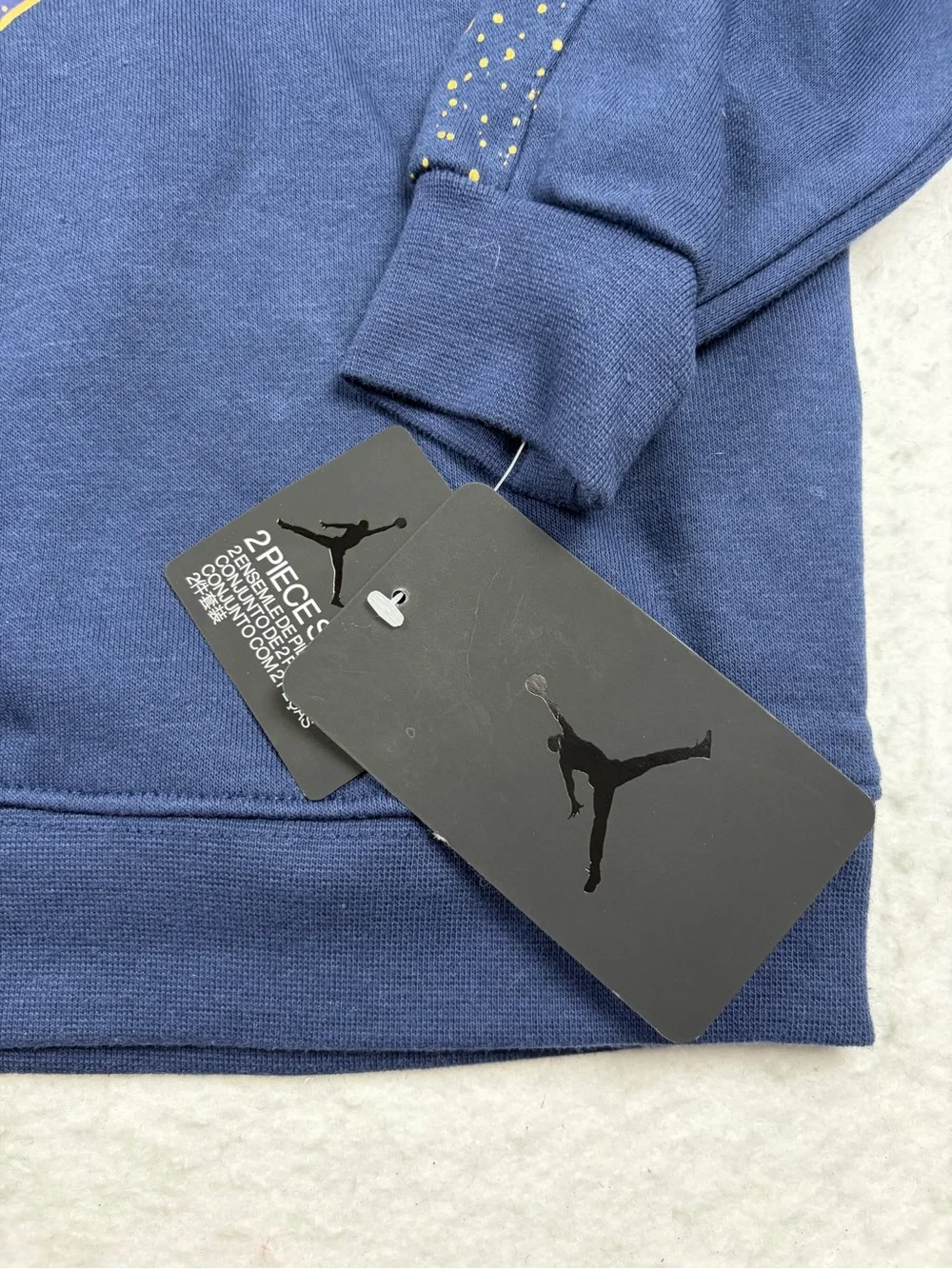 NWT Jordan x Zion Williamson Boys Hoodie & Joggers Set Midnight Navy